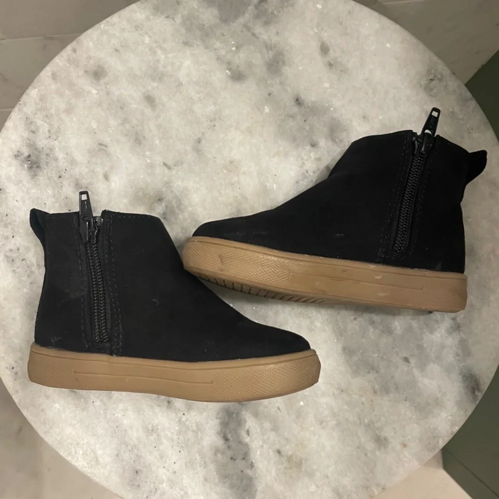 GAP Kids Pink Polka Dot & Black Chelsea Boots